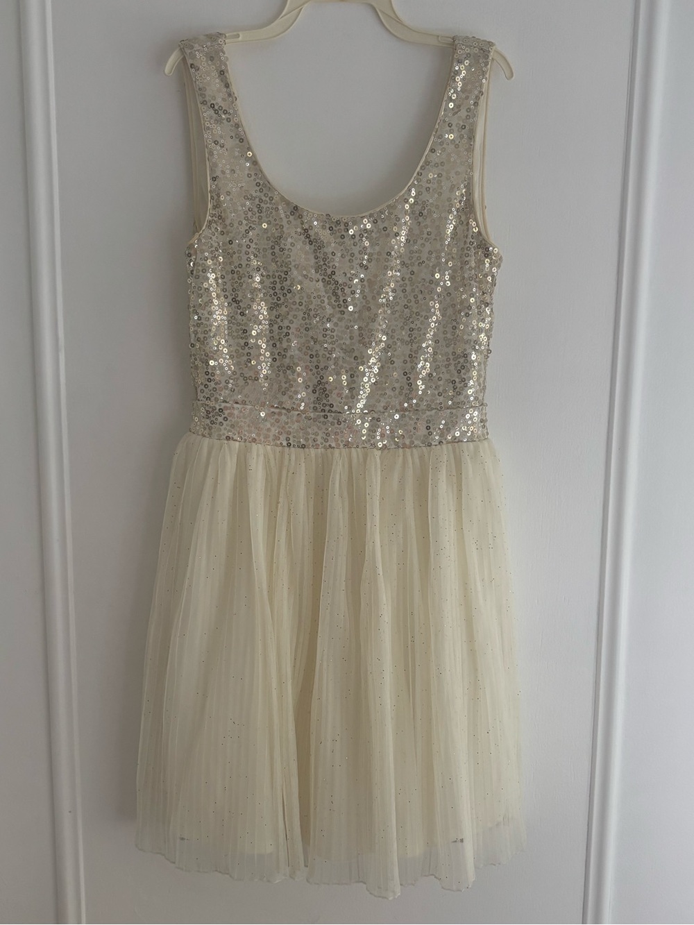 Delia’s Women’s/Juniors Sequin & Tulle Party Dress in Cream